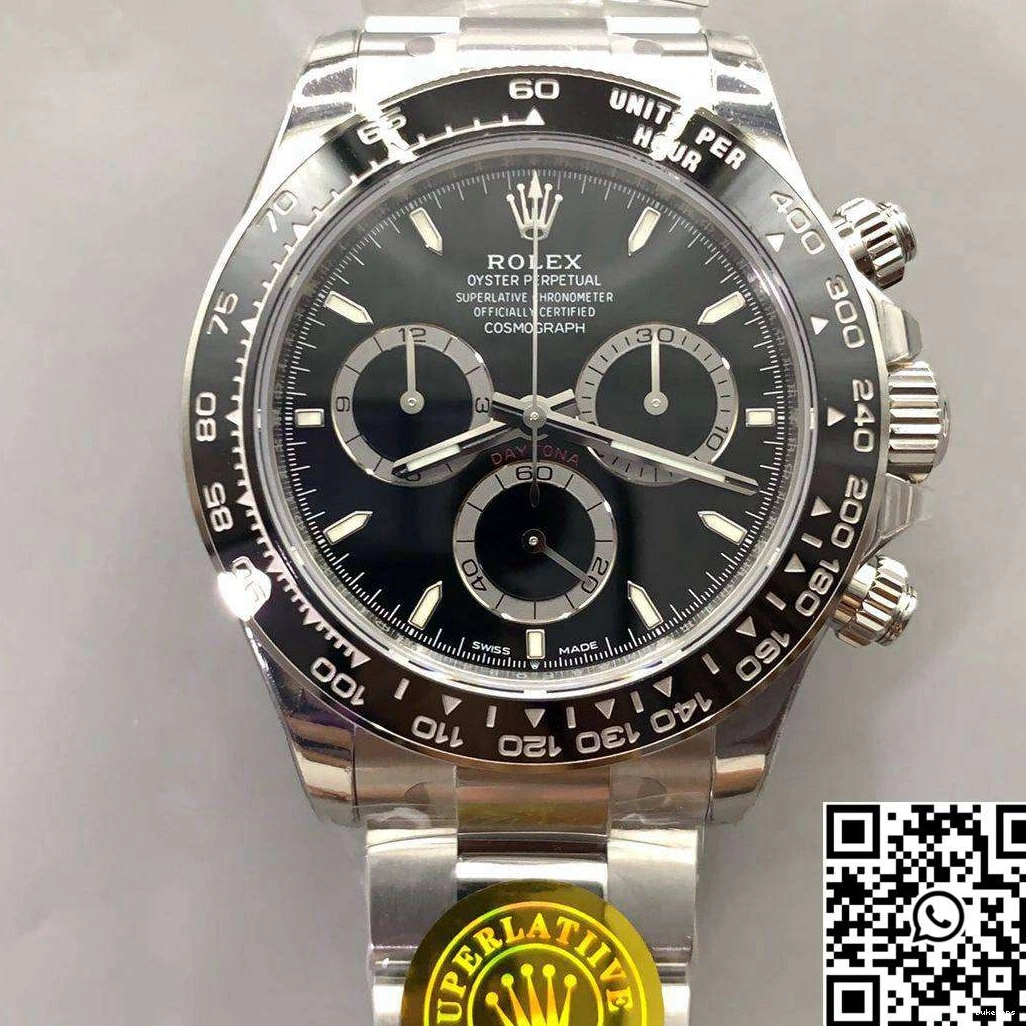 Factory VS Movement Rolex M126500LN-0002 4131 Black Daytona Cosmograph Bezel 0512